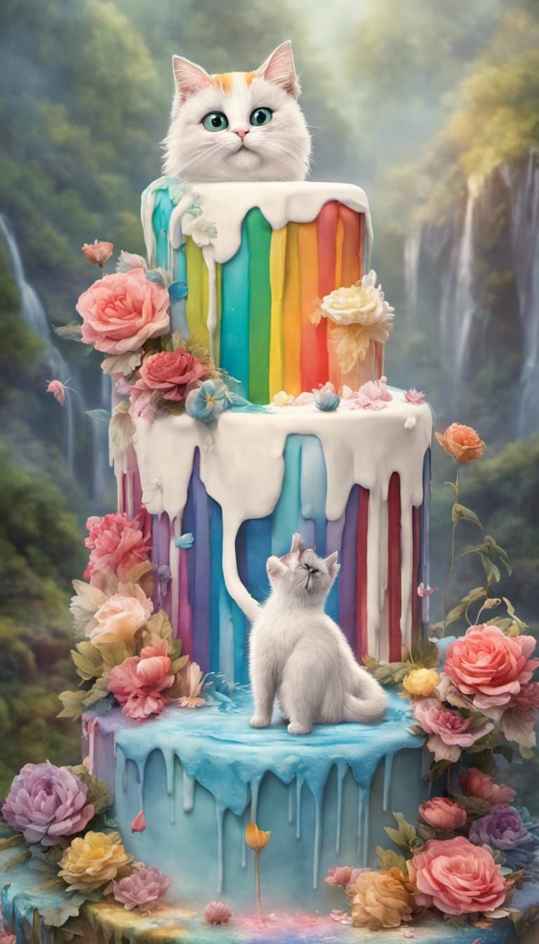 Cat's First Birthday Party at Waterfall