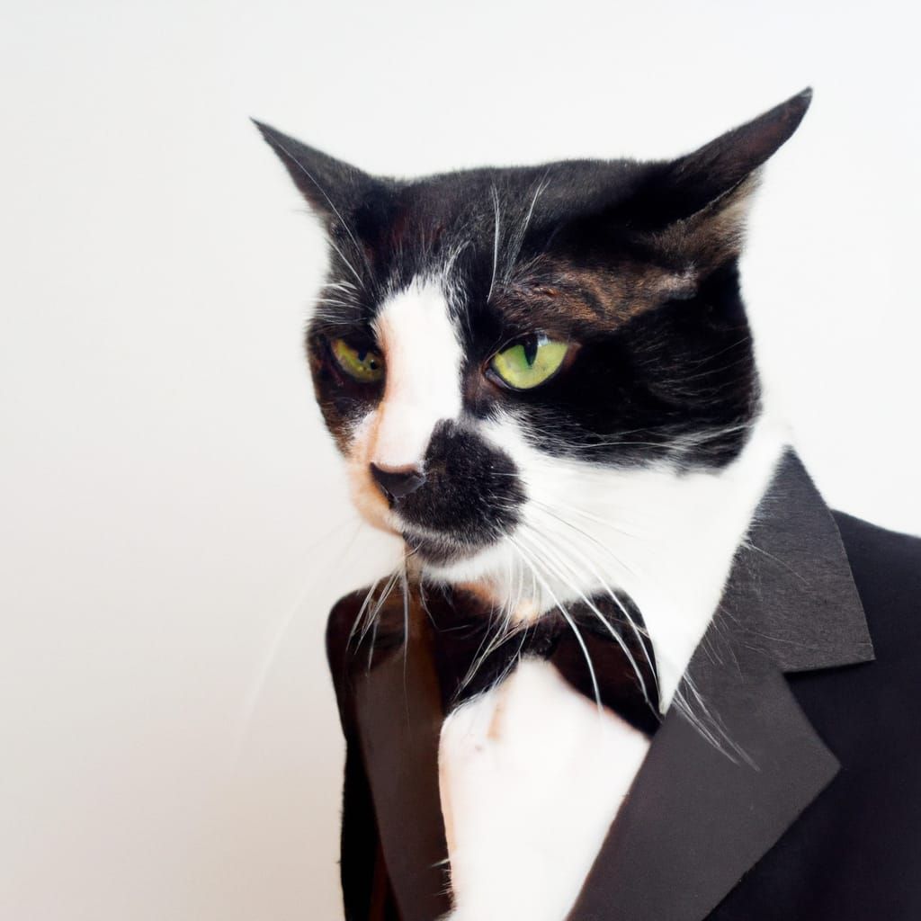 Cat in Tuxedo: A Feline Gentleman