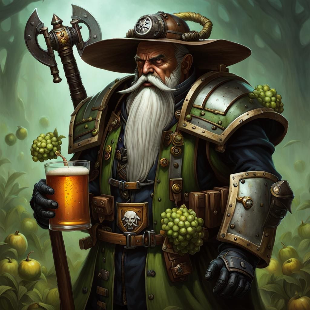 Warhammer 40k Psyker Farmer Enjoying Cider