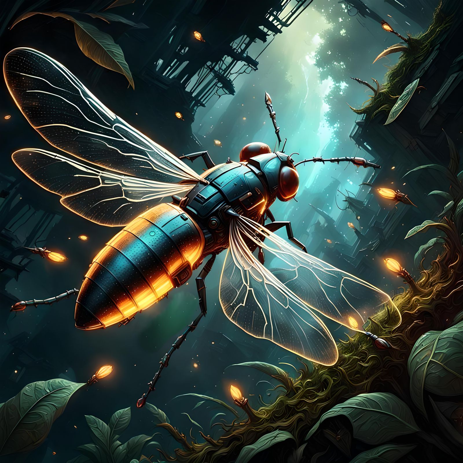 Dark Green Minimalist Background