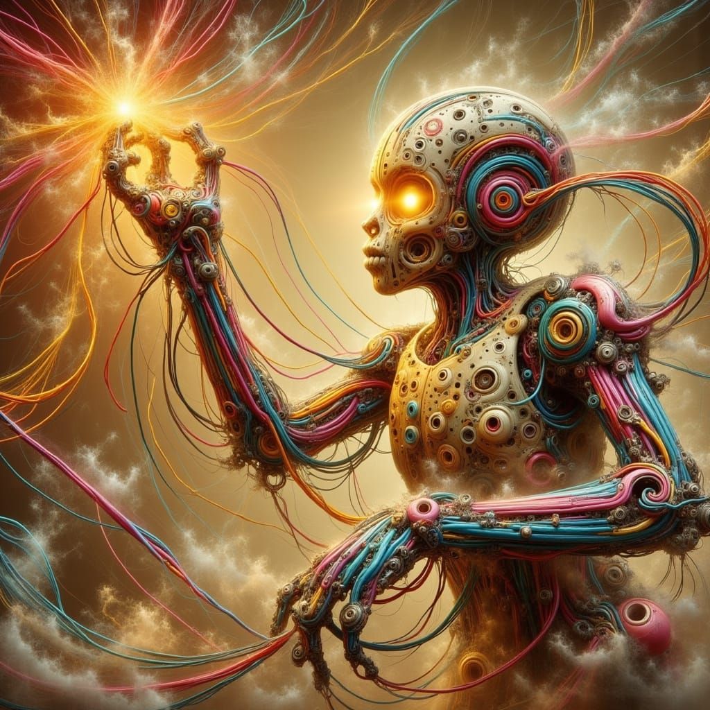 Rusty Robot Creates Vibrant Street Art Frescoes