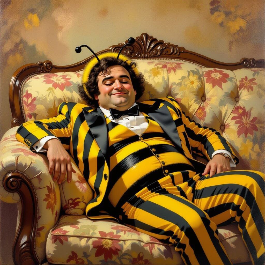 John Belushi as Bumblebee in Impressionist Style