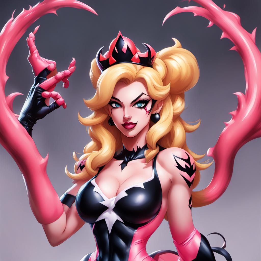 She-Venom princess Peach
