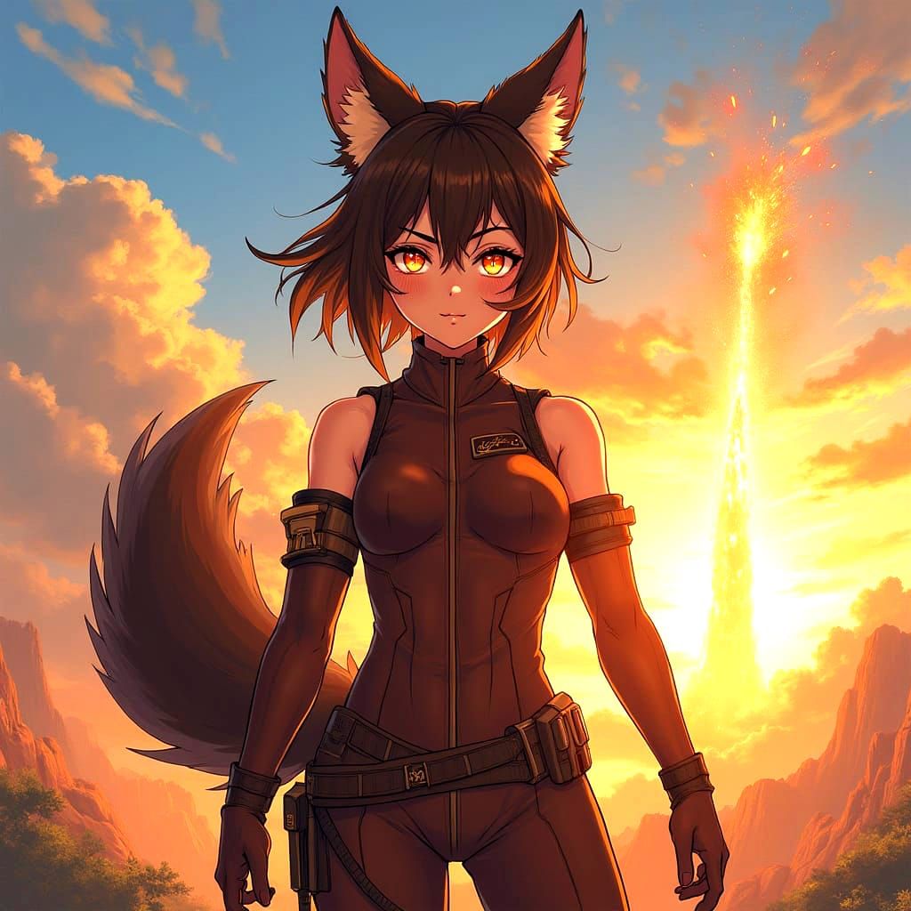 Lupine Mirage: Hero with Enhanced Wolf Abilities in Cyberpun...