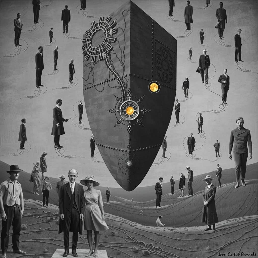 Surreal Photo of Personality Disorders in Style of Beksiński