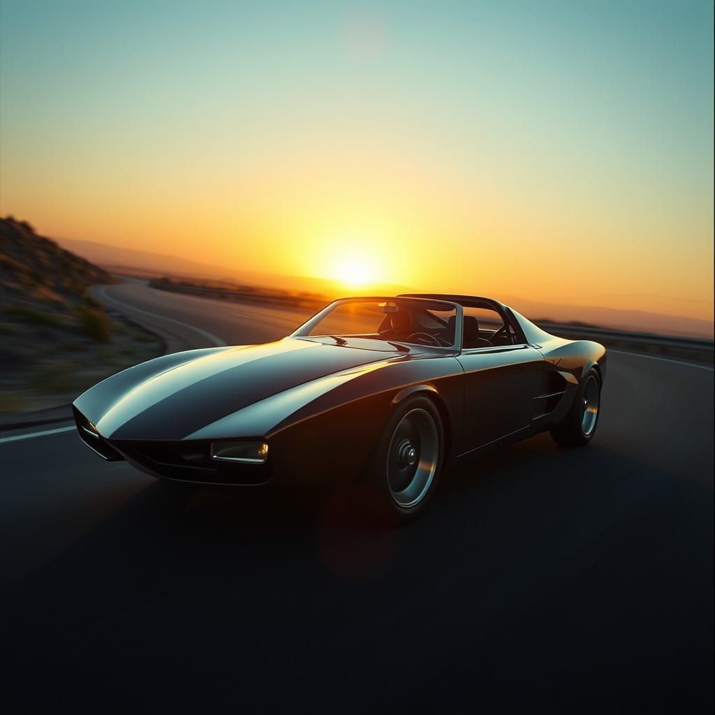 Cinematic Coffin-Shaped Concept Speeds Down Winding Road in....