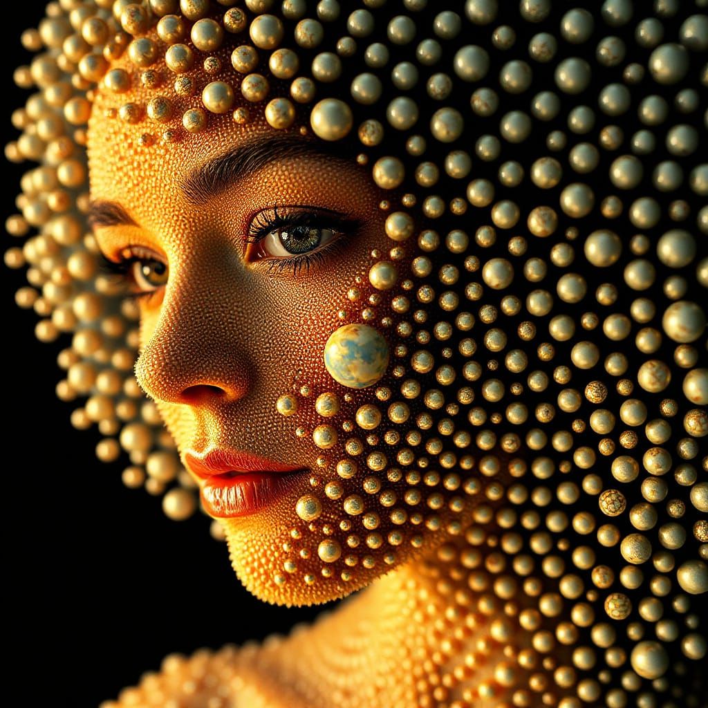 Optical Illusion: Woman's Face of Planet Keys