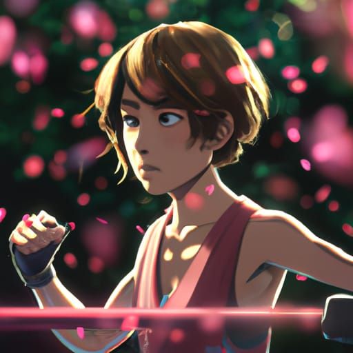 Sakura Kasugano as Boxing Girl: Ghibli Anime