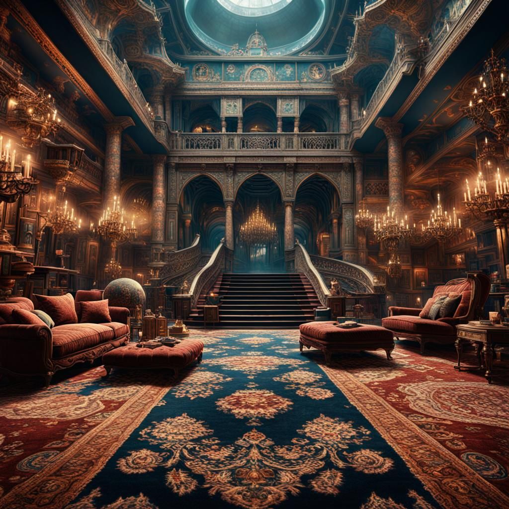 Epic Carpet World Digital Matte Painting