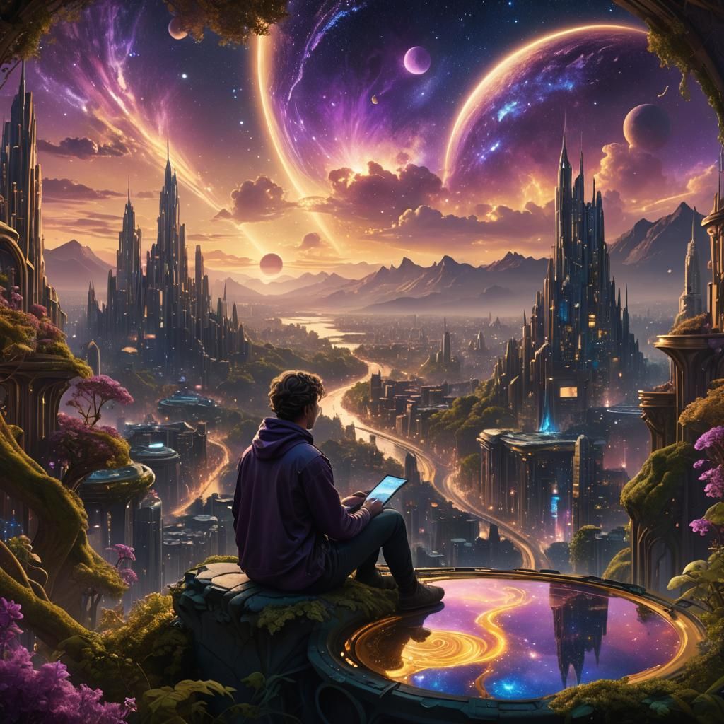 Creator at Digital Canvas: Art Nouveau Futuristic Vision