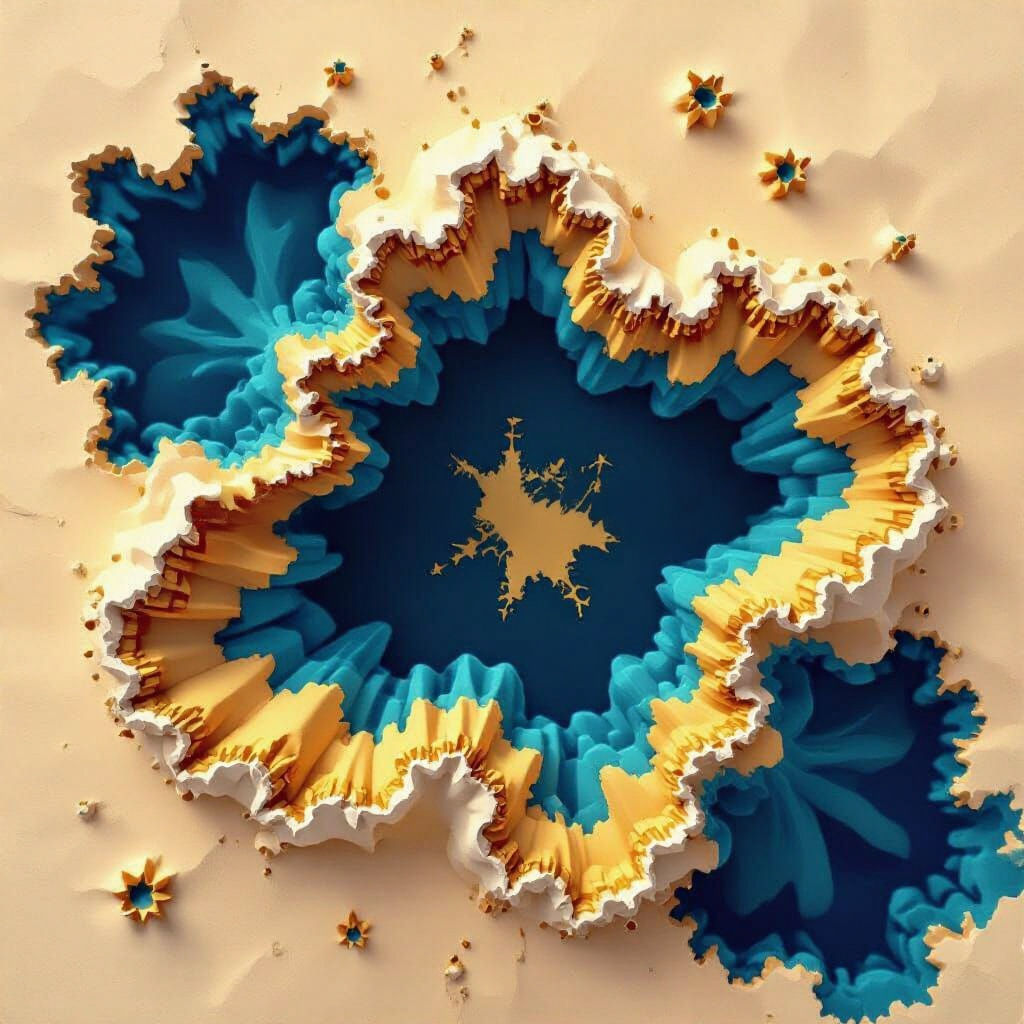 Abstract Mandelbulb Fractal Geometry