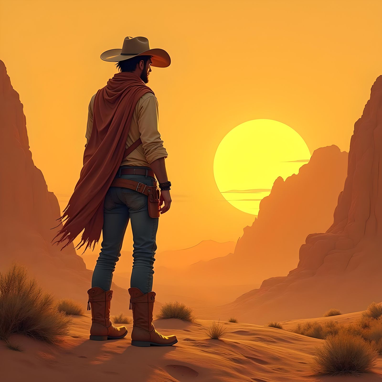 Abstract Greeting Rendered by AI