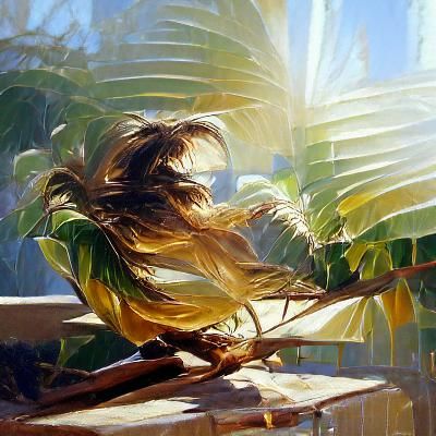 Tropical Sunlight Oil Painting by James Gurney