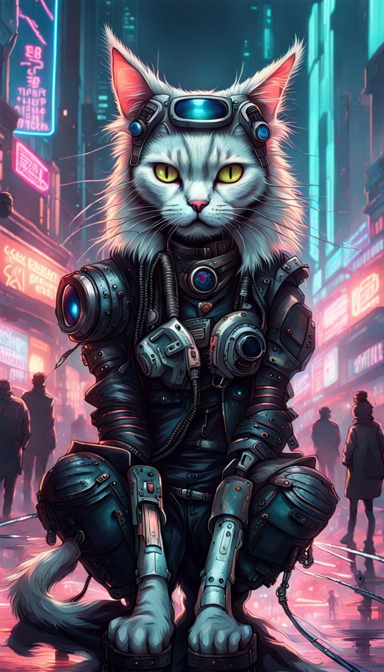 Cyberpunk cat