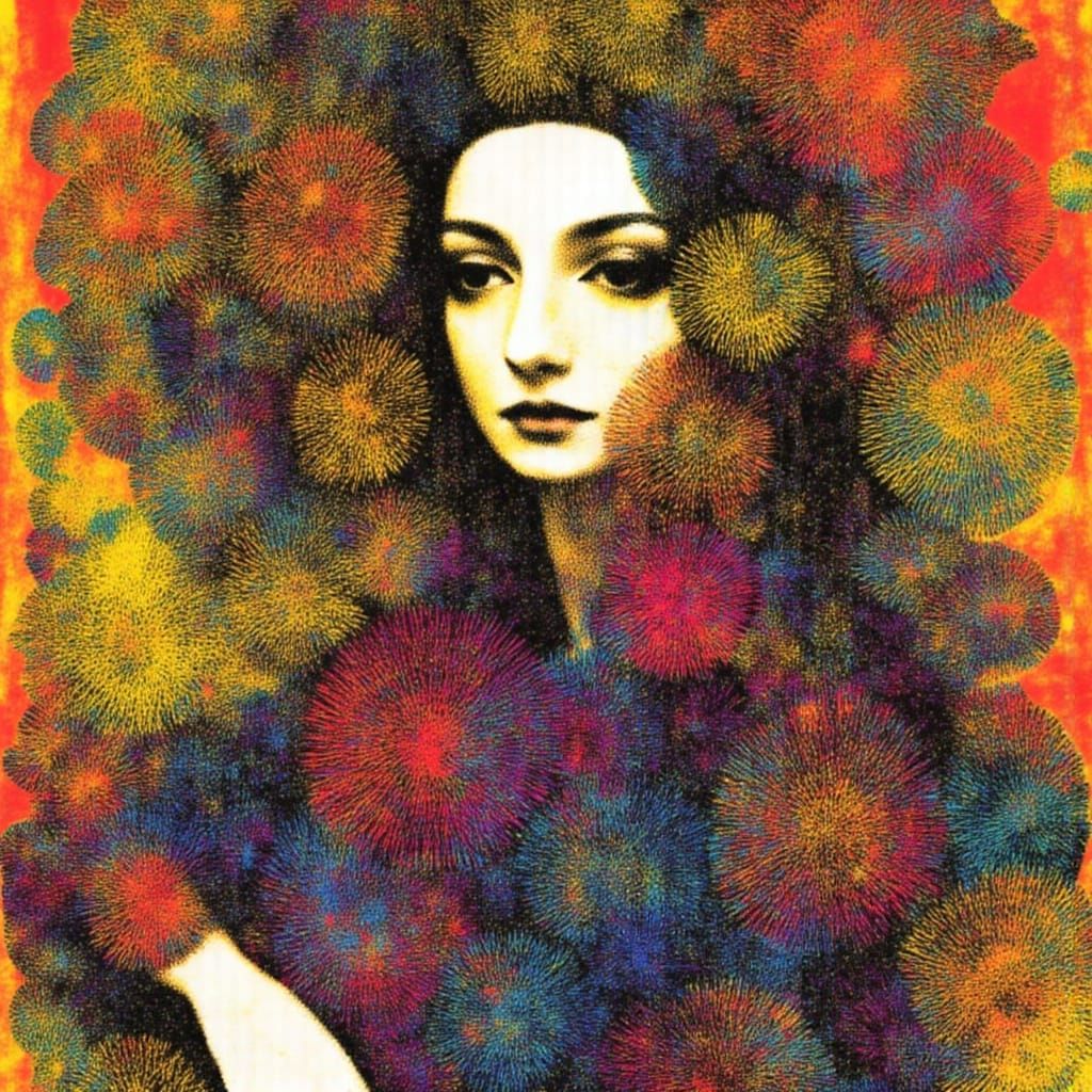 Woman with Flowers
