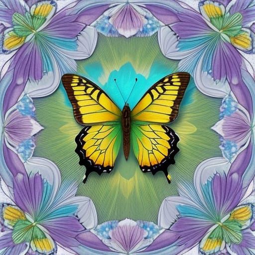 Vibrant Butterflies Dance in a Sunny Meadow