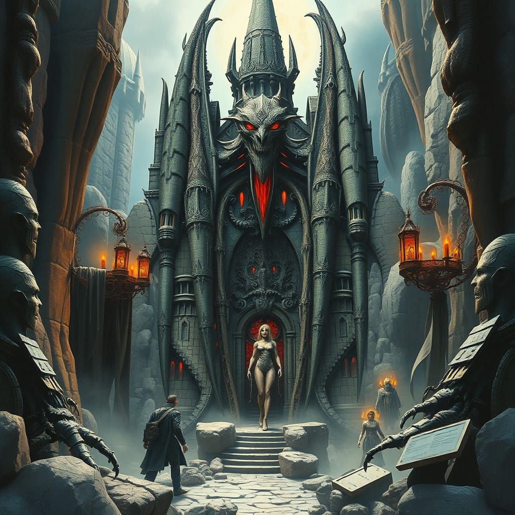 Ethereal Gothic Metropolis Rises from the Shadows