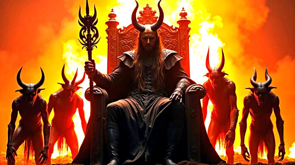 Satan Reigns Supreme in Fiery Hell
