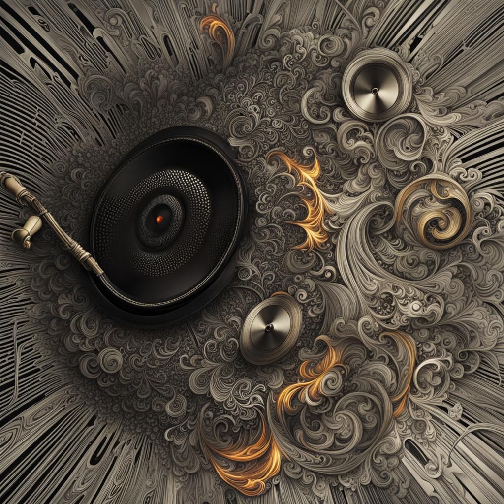 Dancing with Music in Fiery Embrace