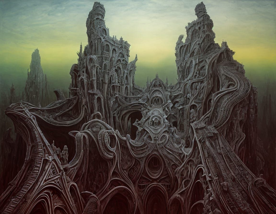 Surreal Alien Architecture Inspired by Dreamscapes