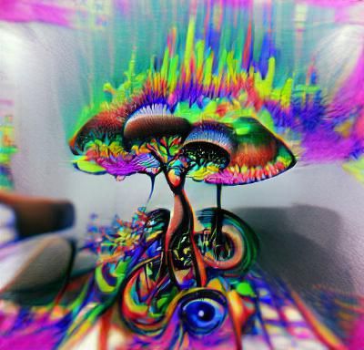 Vibrant Swirling Colors in Psychedelic Design