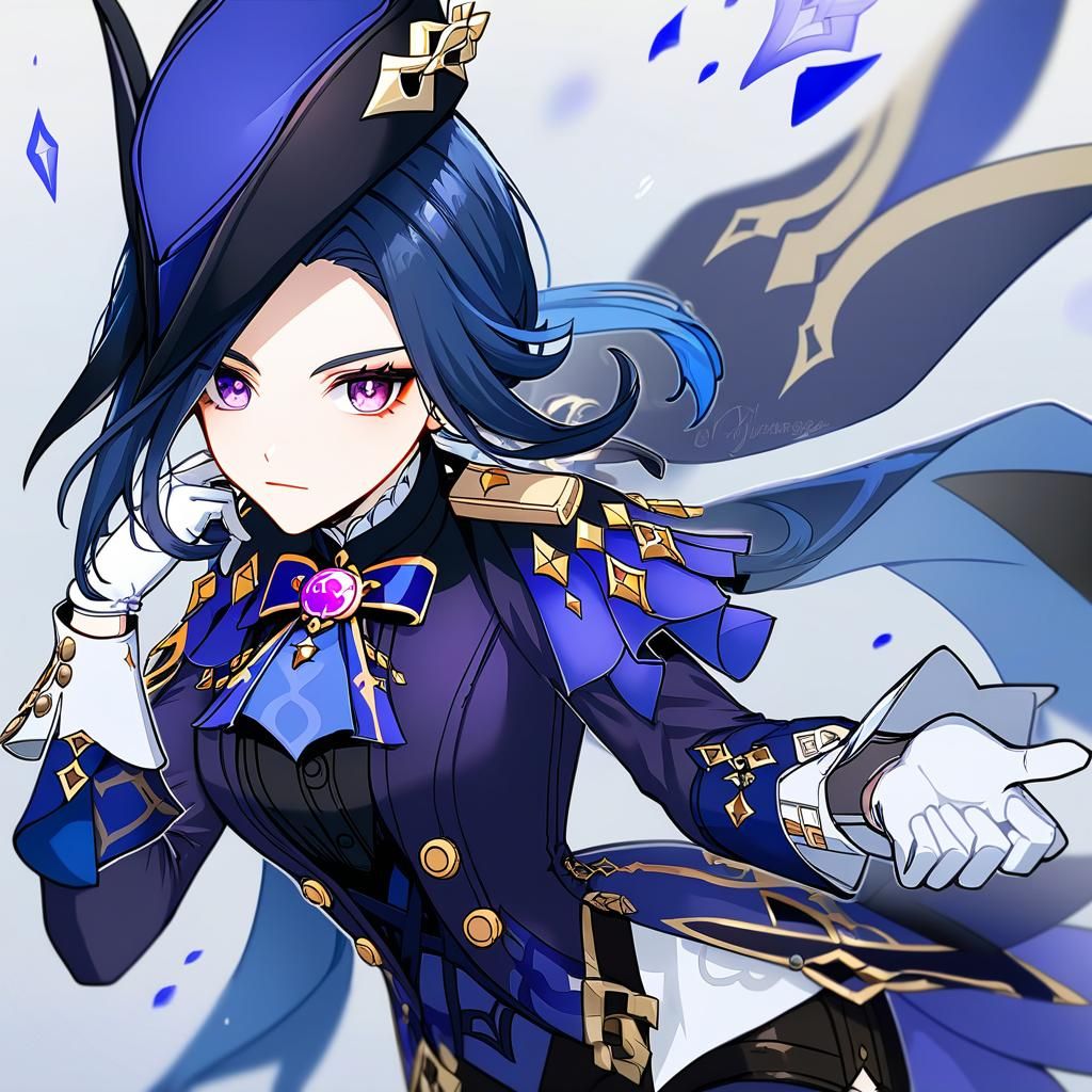 Clorinde from Genshin Impact Digital Portrait