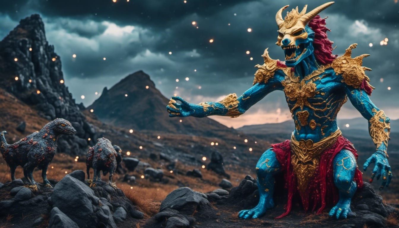 Undead Chimera Kaiju Celebrated in Pen and Pencil