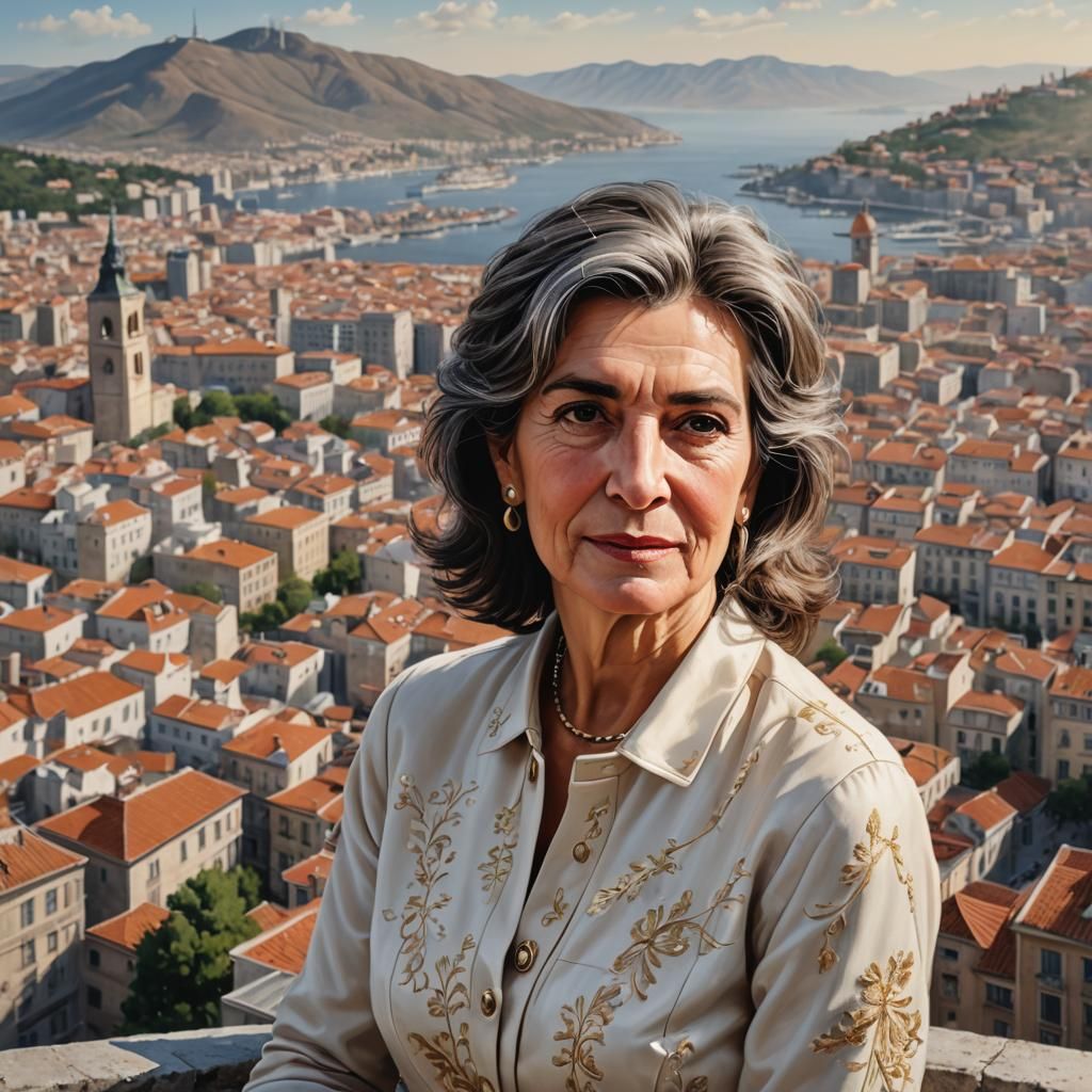 Realistic Portrait of Chilean Woman in Santiago