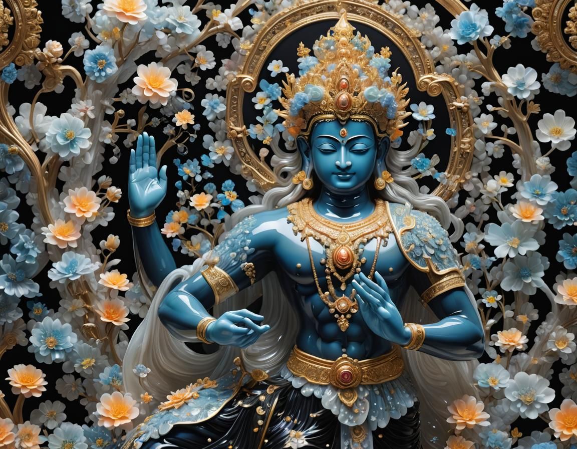 Vishnu in Agate