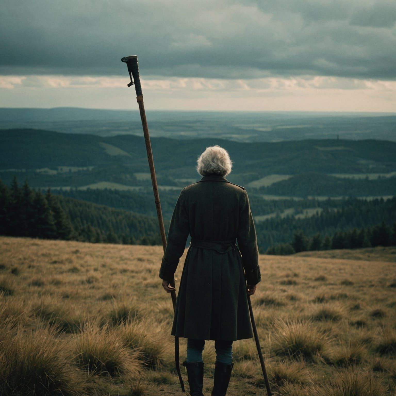 Dramatic Wind Scene in Cinematic Film Style