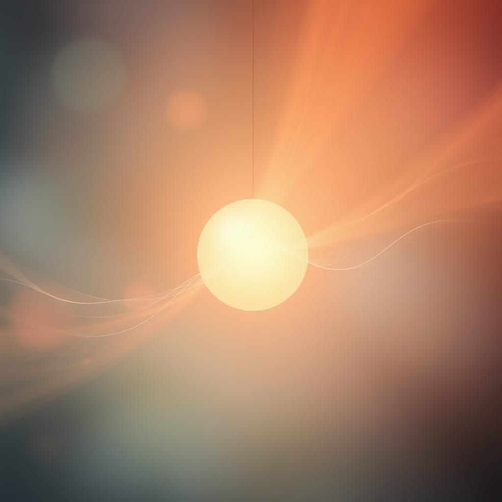 Luminescent Orb Radiating Ethereal Light