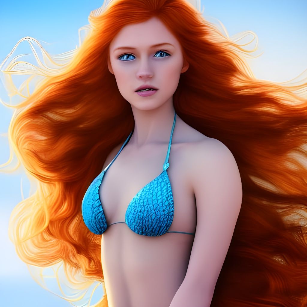 Ariel Mermaid Character Concept Art