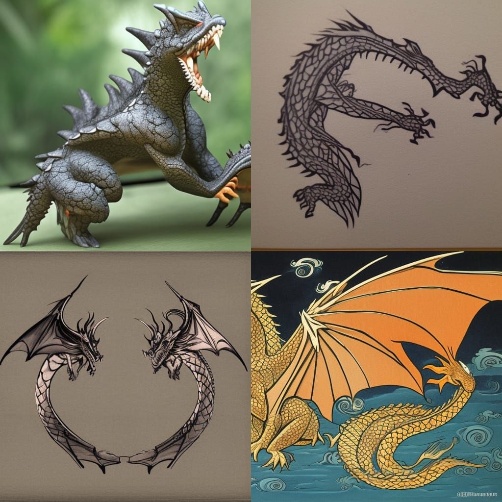 Majestic Dragon Illustration