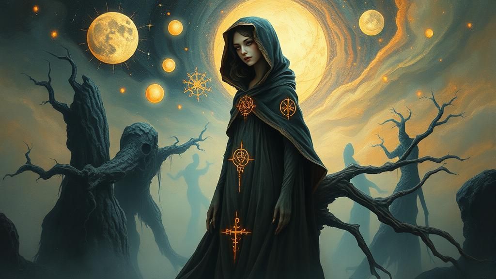 Mystical Seer in Surrealist Dreamscape