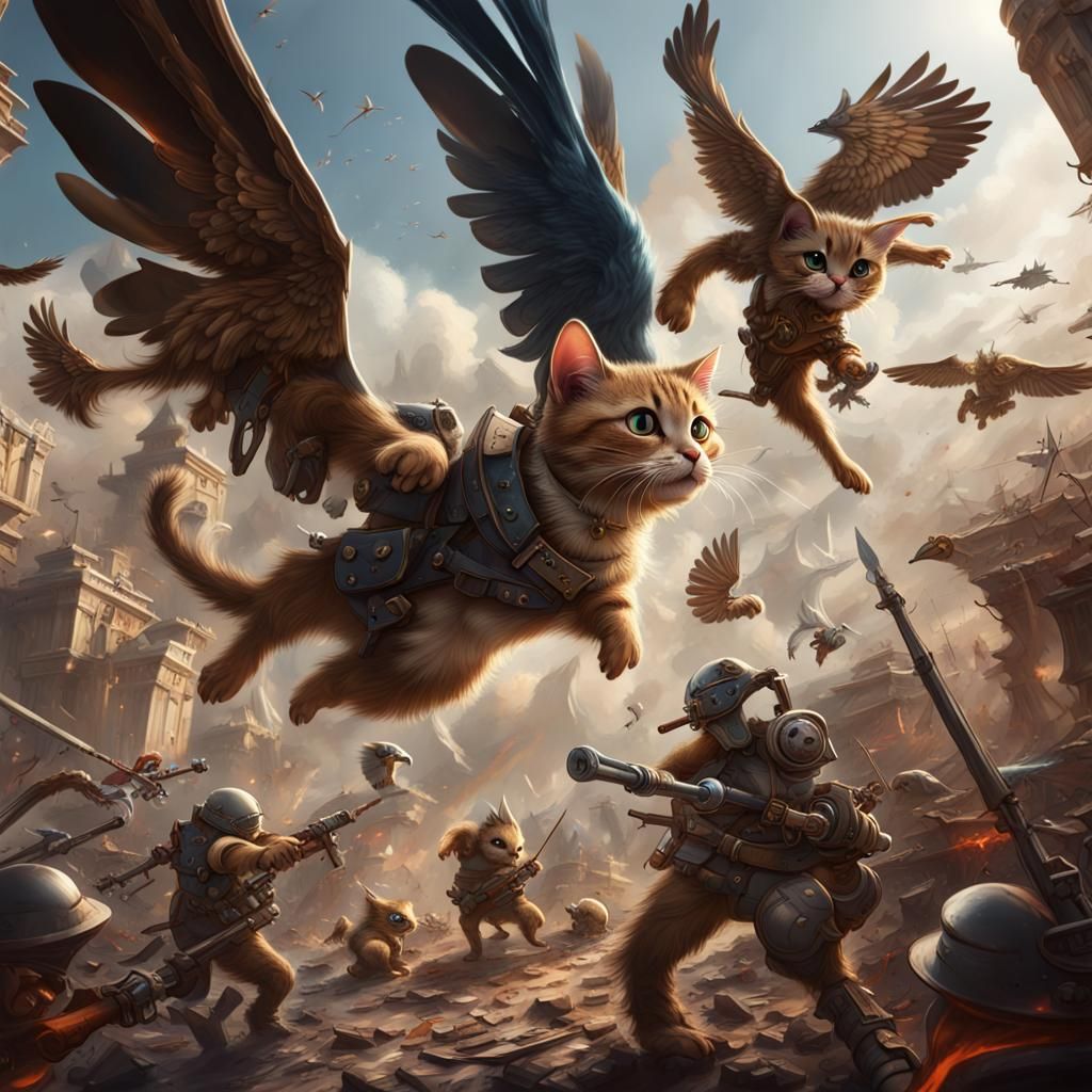 Combat Kittens in Epic Battle Against Bird Bombers