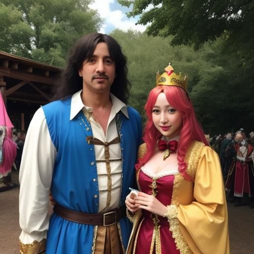 Renaissance Faire King and Queen Cosplay Parody