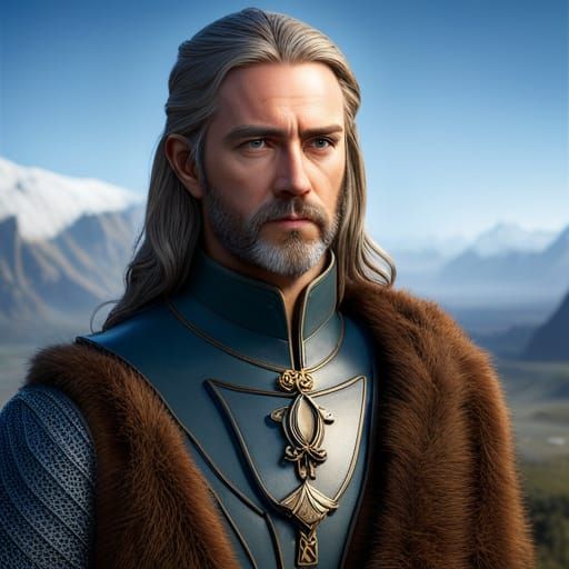 Noble Lord of the Rings Character Portrait