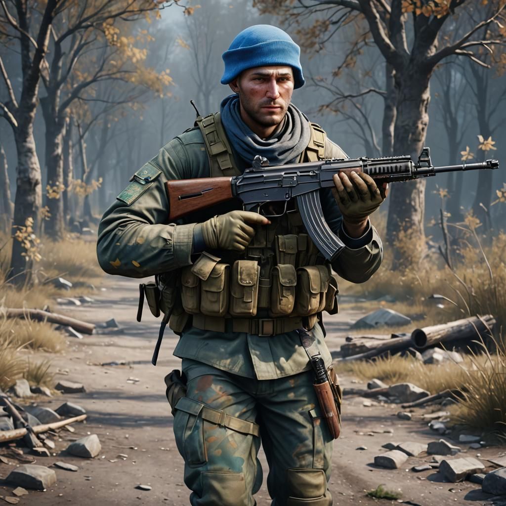 Russian VDV Soldier in Cold War, 3D Cinematic