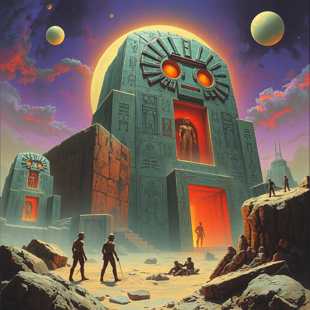 Dystopian Surrealism: Deadly Hieroglyph Art