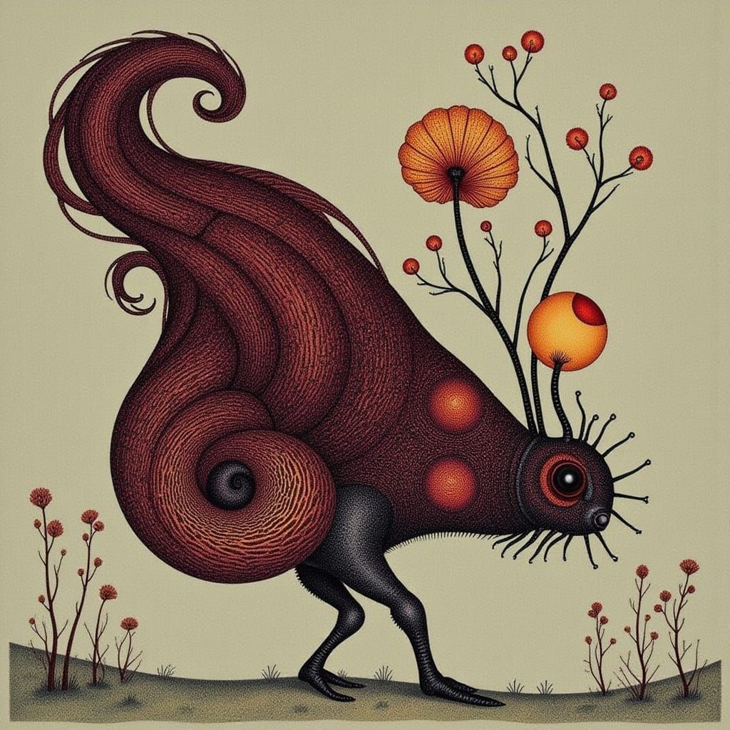 Surreal Landscape Inspired by Cicada Song and Whimsical Draw...