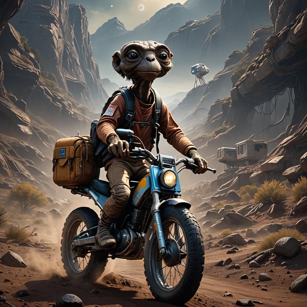 Detailed Matte Painting: E.T. Phoning Home