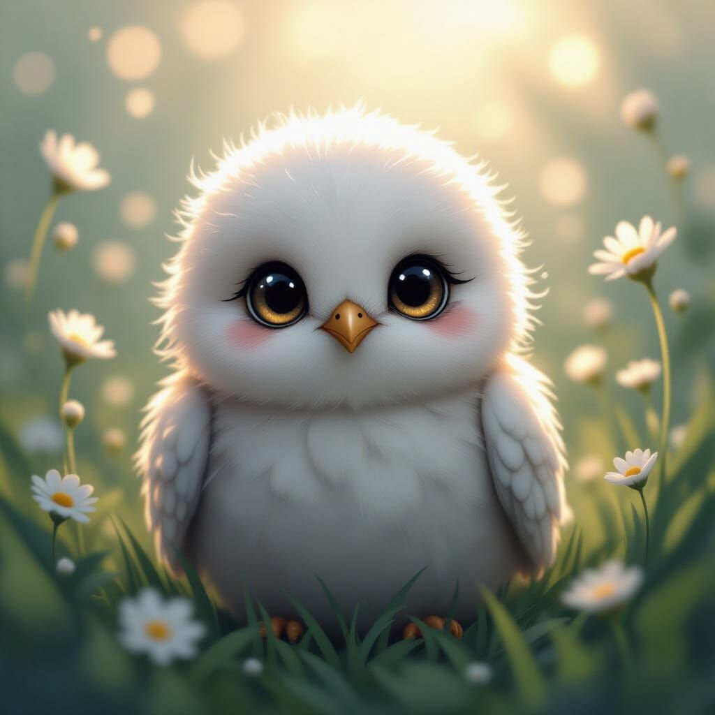 Serene Creature of Passion in Ethereal Light