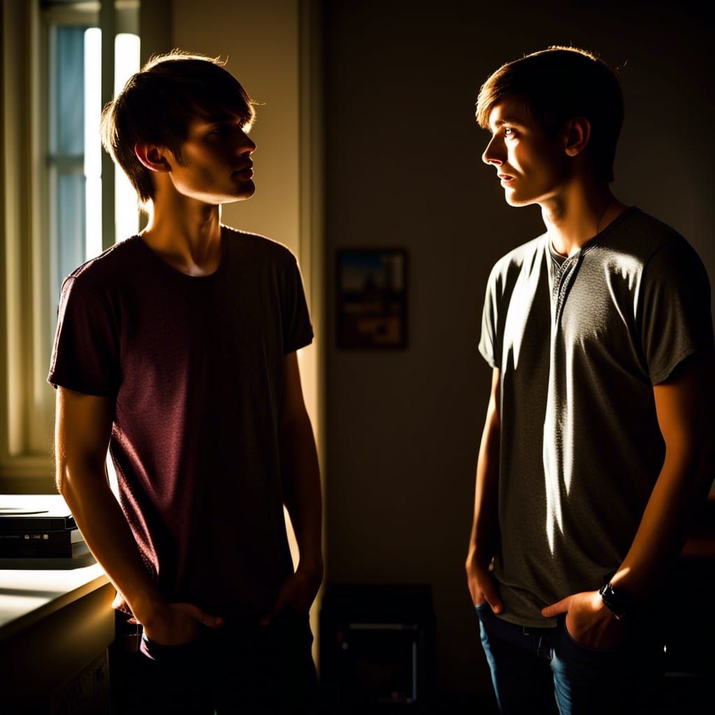 Gay Couple in College Dorm: Award-Winning Photo