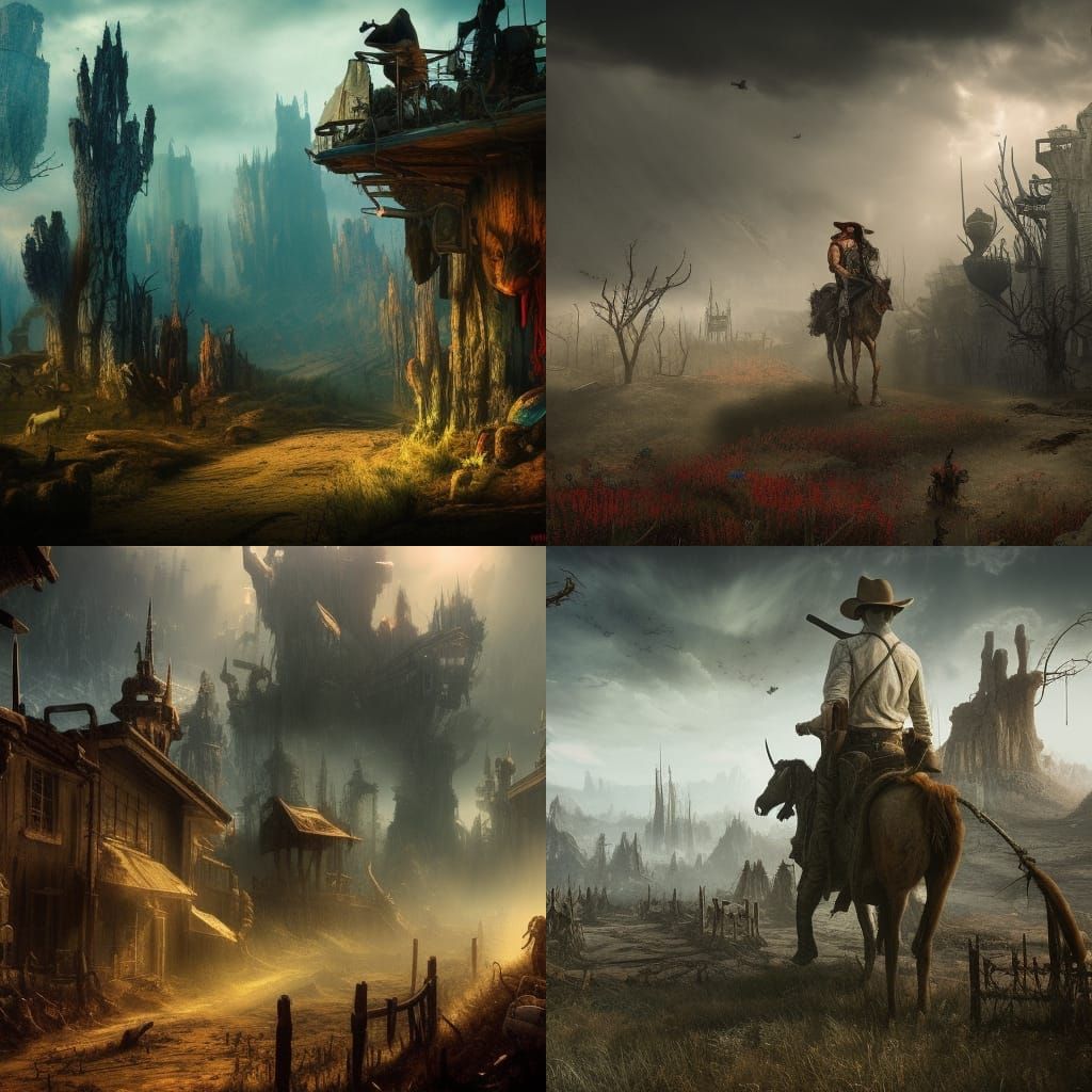 Cowboys on Unicorns: A Dark Fantasy Masterpiece