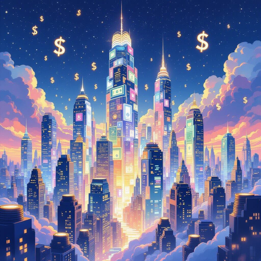 Futuristic City of Money