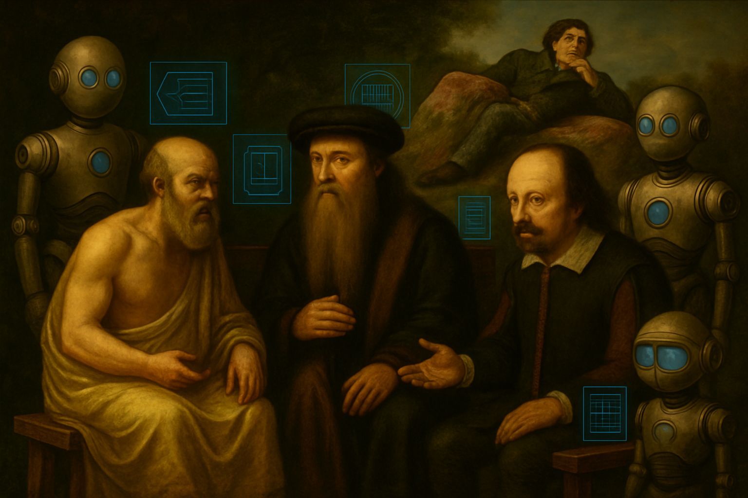 Socrates, Da Vinci, and Shakespeare Debate Time Travel