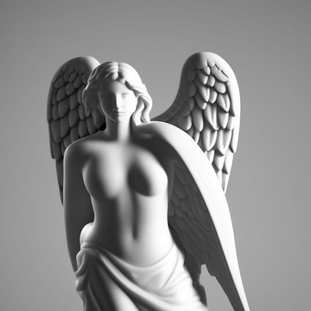 Monochromatic Angel in Dynamic Lighting