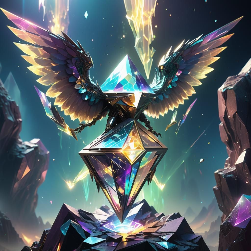 Iridescent Being Morphing Energy: Digital Matte Painting