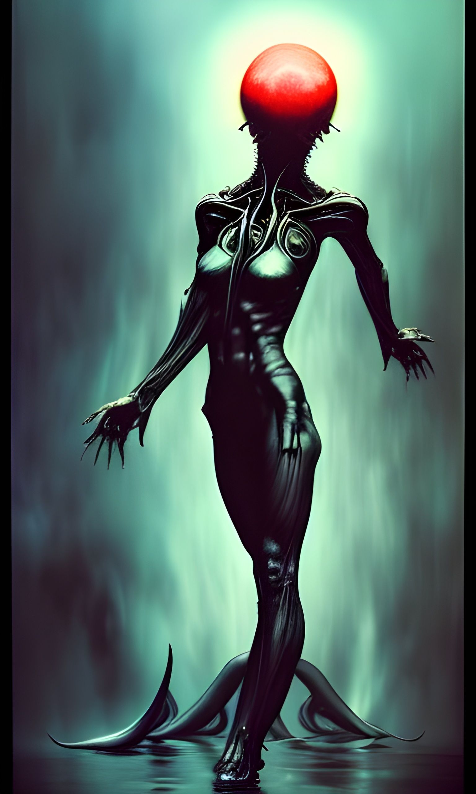 Intense Temptation in Photorealistic Style