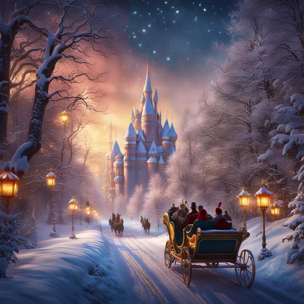 Colorful Sleigh Ride to the New Year's Ball